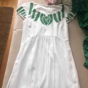 Lovely embroidered dress, lined